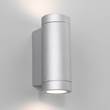 Astro Porto Plus Twin Exterior Wall Light in Painted Silver