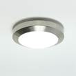 Astro Dakota Plus 180 A modern flush ceiling light with opal glass cover in Brushed Nickel