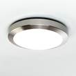 Astro Dakota 300 Ceiling Light with Opal Glass Cover in Brushed Nickel