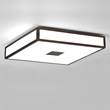Astro Mashiko 400 Large Square Ceiling Light with Opal Glass in Painted Bronze