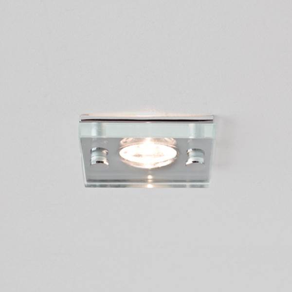 Astro Ice LED Square Glass and Chrome Downlight