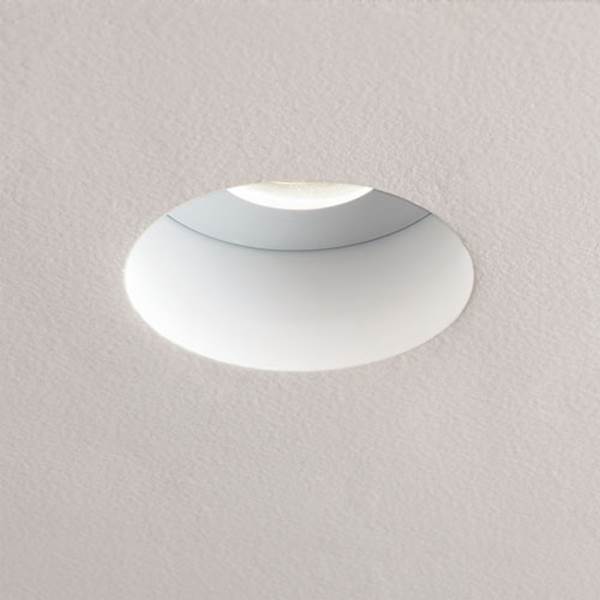 Astro Trimless Round Fixed Fire Rated White Recessed Downlight