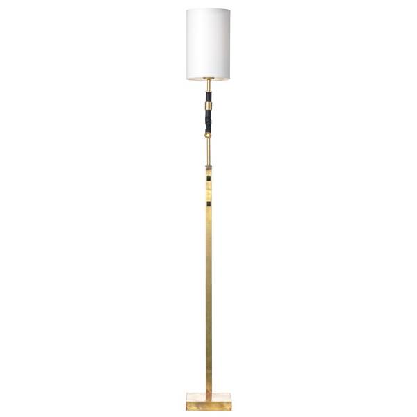 Orsjo Butler Floor lamp Rough Brass/Off-White Chinette