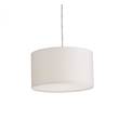 Dar Almeria Easy Fit Pendant Light with Drum Shade in Ivory