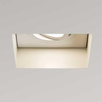 Trimless Square Adjustable Fire Rated White Recessed Downlight