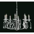 Impex RHINESTONE 8 Light Chandelier with Crystal Leads in Chrome