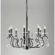 Impex RHINESTONE 8 Light Chandelier with Crystal Leads