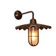 Mullan Lighting Ardle Frosted Glass Wall Light in Bronze