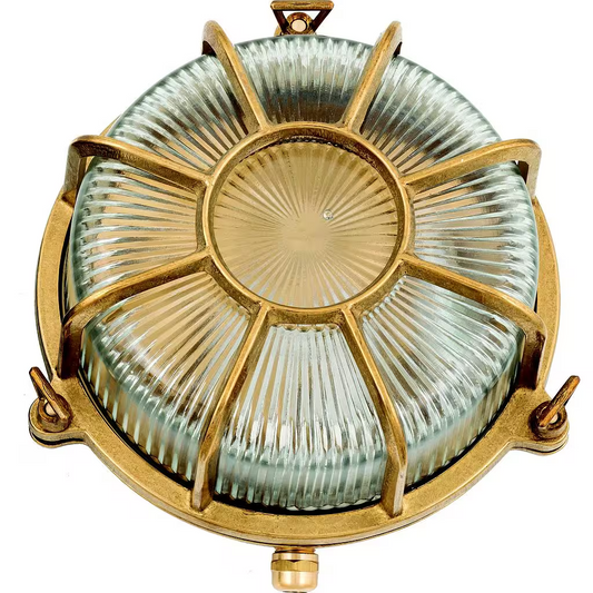 Extra Large Radial Porthole Bulkhead Outdoor Wall Light