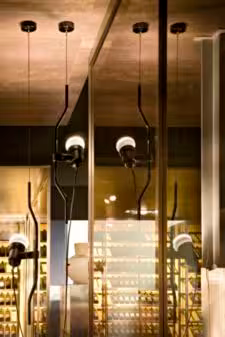 String Light 22mt Cable Sphere Head LED Pendant with Soft Touch Black