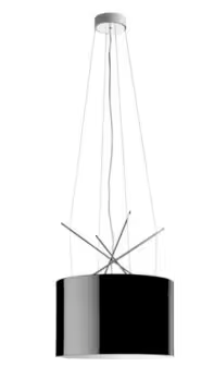 Ray S Plated Metal Pendant with Aluminium Diffuser