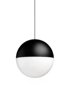 String Light 12mt Cable Sphere Head LED Pendant with Soft Touch Black