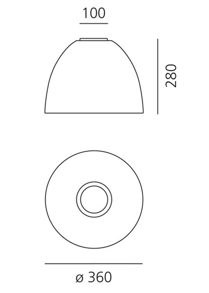 Artemide Nur Ceiling Light
