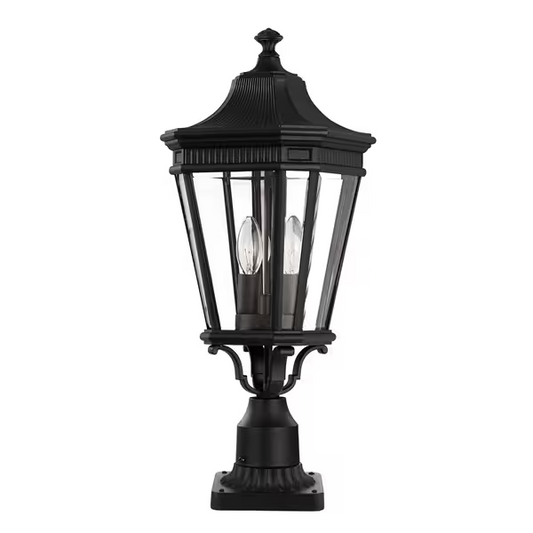 Cotswold Lane Medium Pedestal with Clear Bevelled Glass