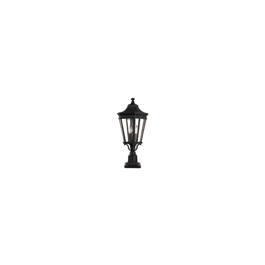 Cotswold Lane Medium Pedestal with Clear Bevelled Glass