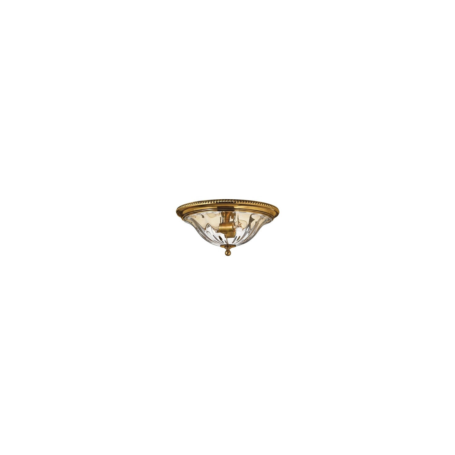 2-Light Flush Mount Solid Brass