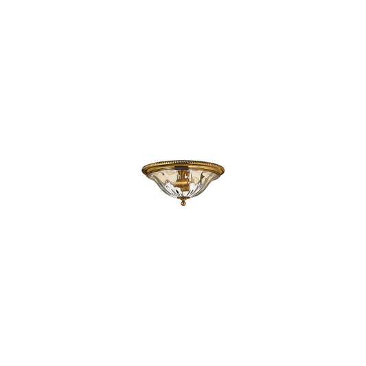 2-Light Flush Mount Solid Brass