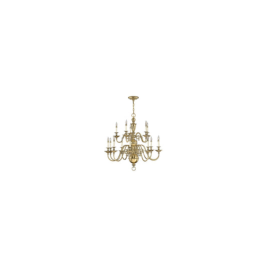 15-Light Chandelier Solid Brass