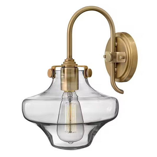 Congress Clear Glass Wall Light