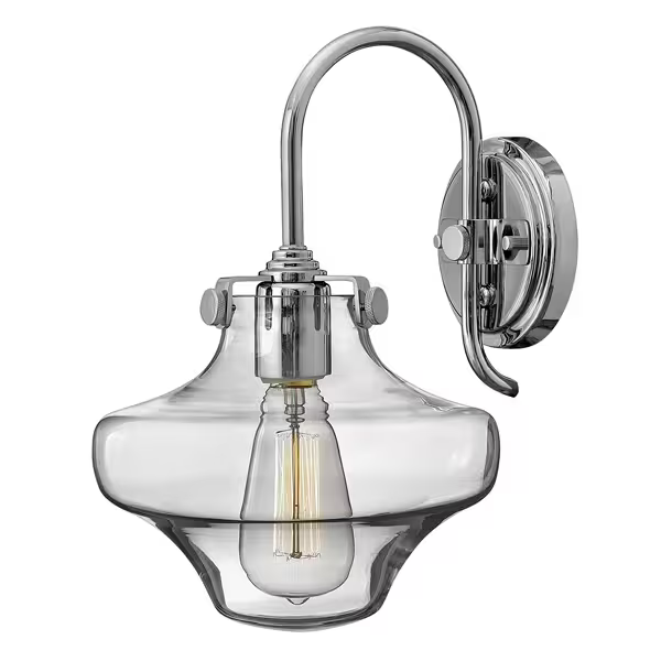 Congress Clear Glass Wall Light