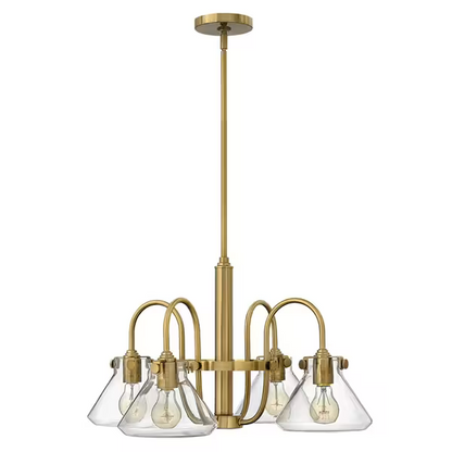 A modern chandelier