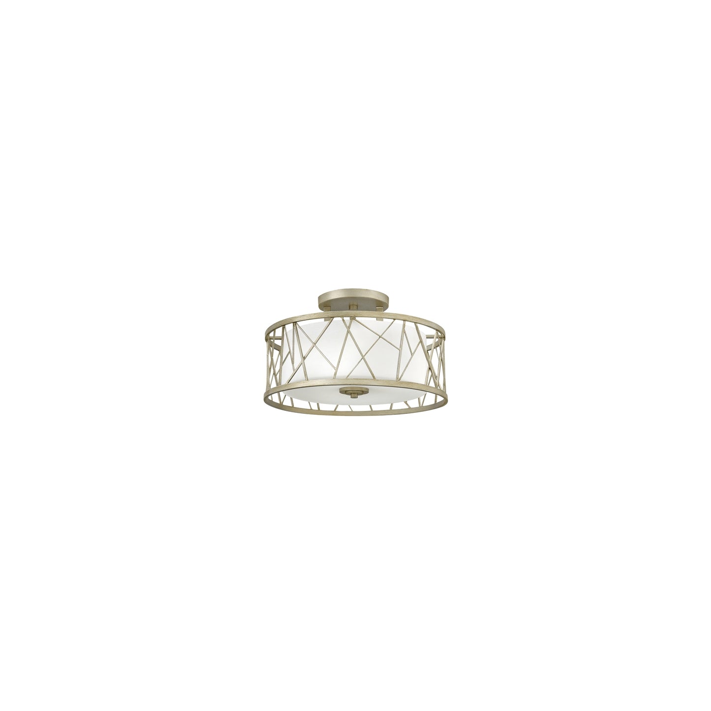 Nest Silver Leaf Semi Flush