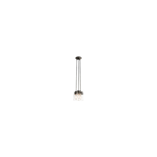 Brinley 3-Light Clear Glass Pendant