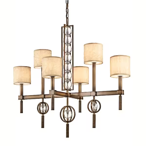 Celestial 6-Light Rectangular Chandelier