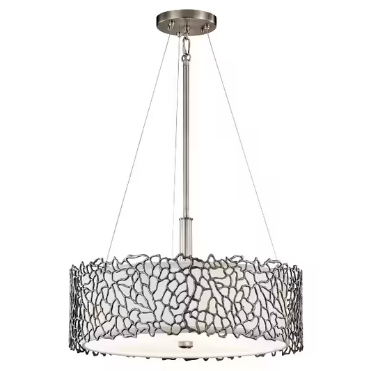 Silver Coral Duo-Mount Pendant