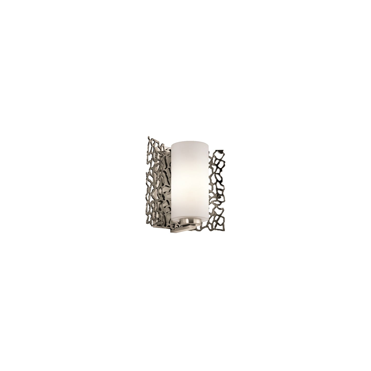 Silver Coral Wall Light