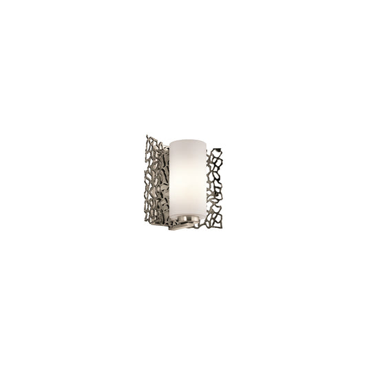Silver Coral Wall Light