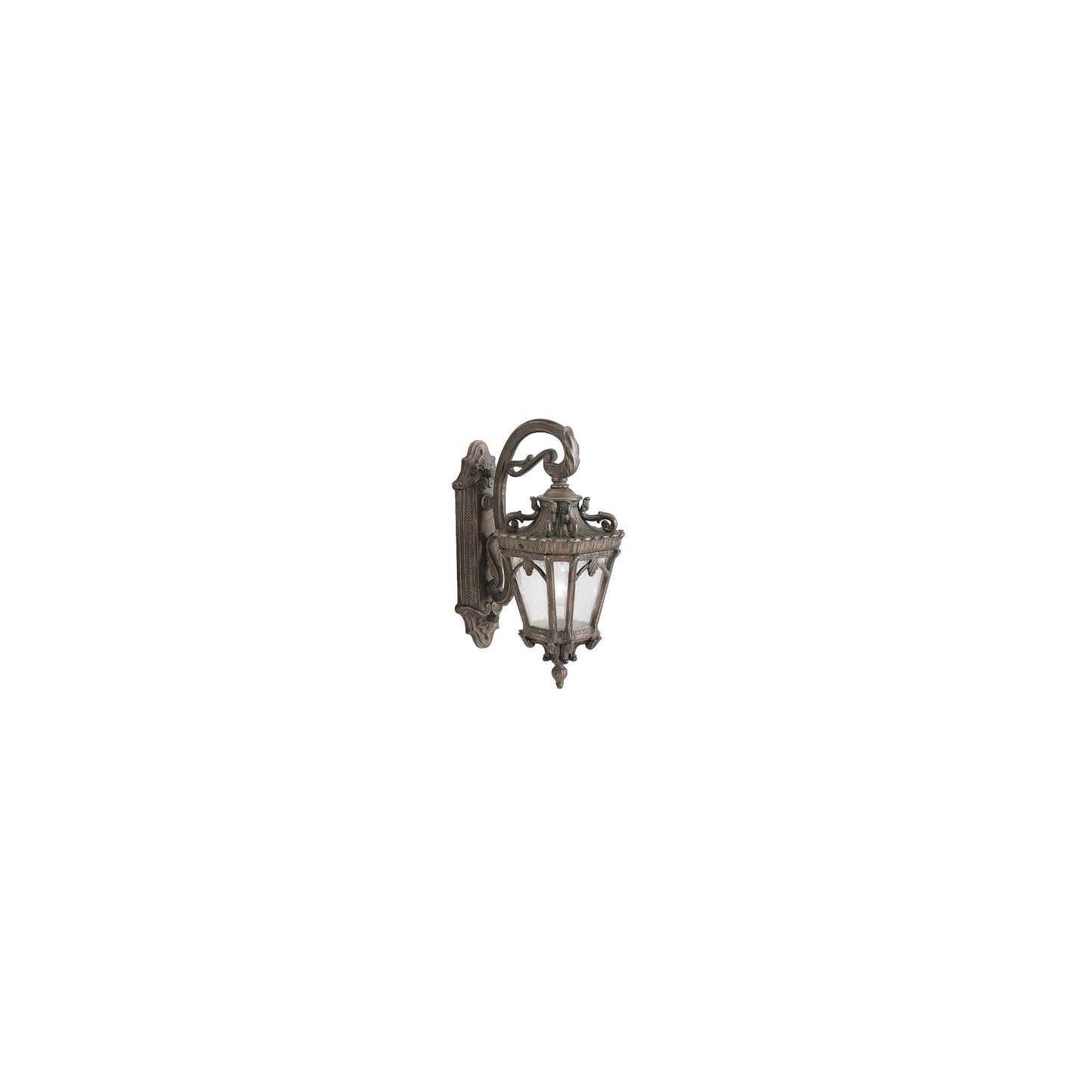 Tournai Clear Glass Wall Lantern with Cast Aluminium