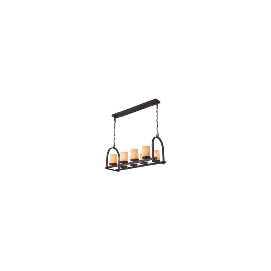 Aldora 8-Light Island Pendant Bronze