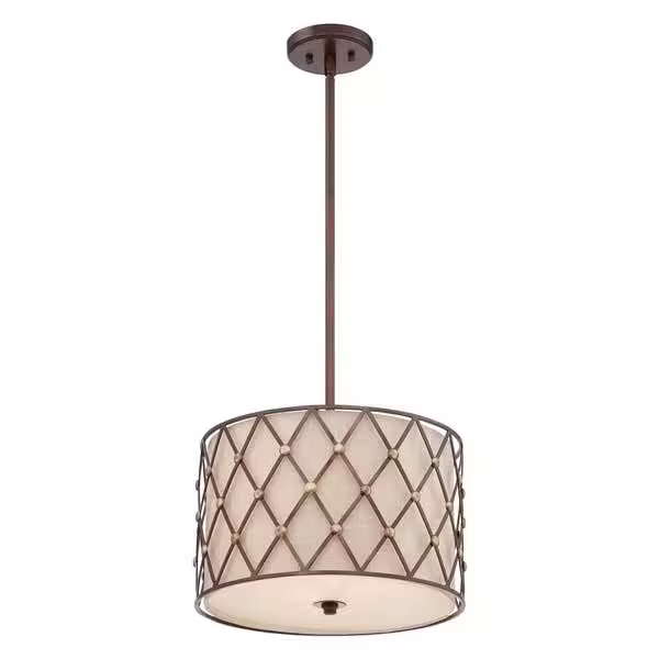 Brown Lattice Pendant