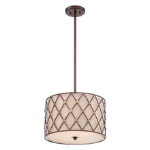 Brown Lattice Pendant