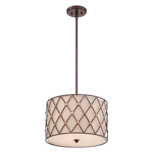 Brown Lattice Pendant