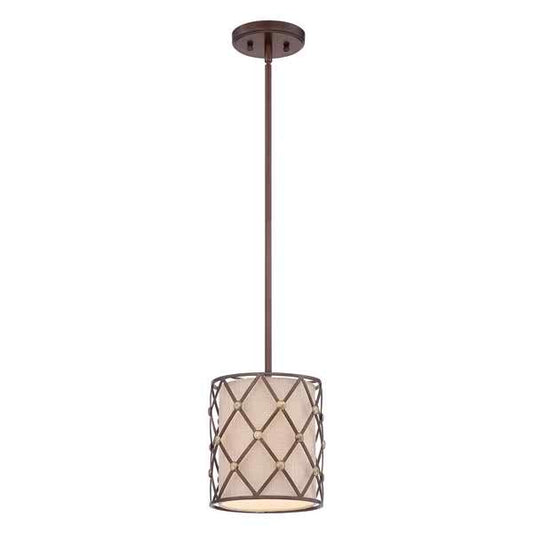 Brown Lattice Pendant