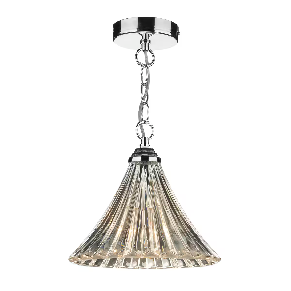 Ardeche 1-Light Fluted Glass Pendant