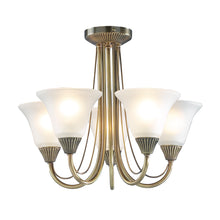 Dar Boston 5-Light Semi-Flush Ceiling Light