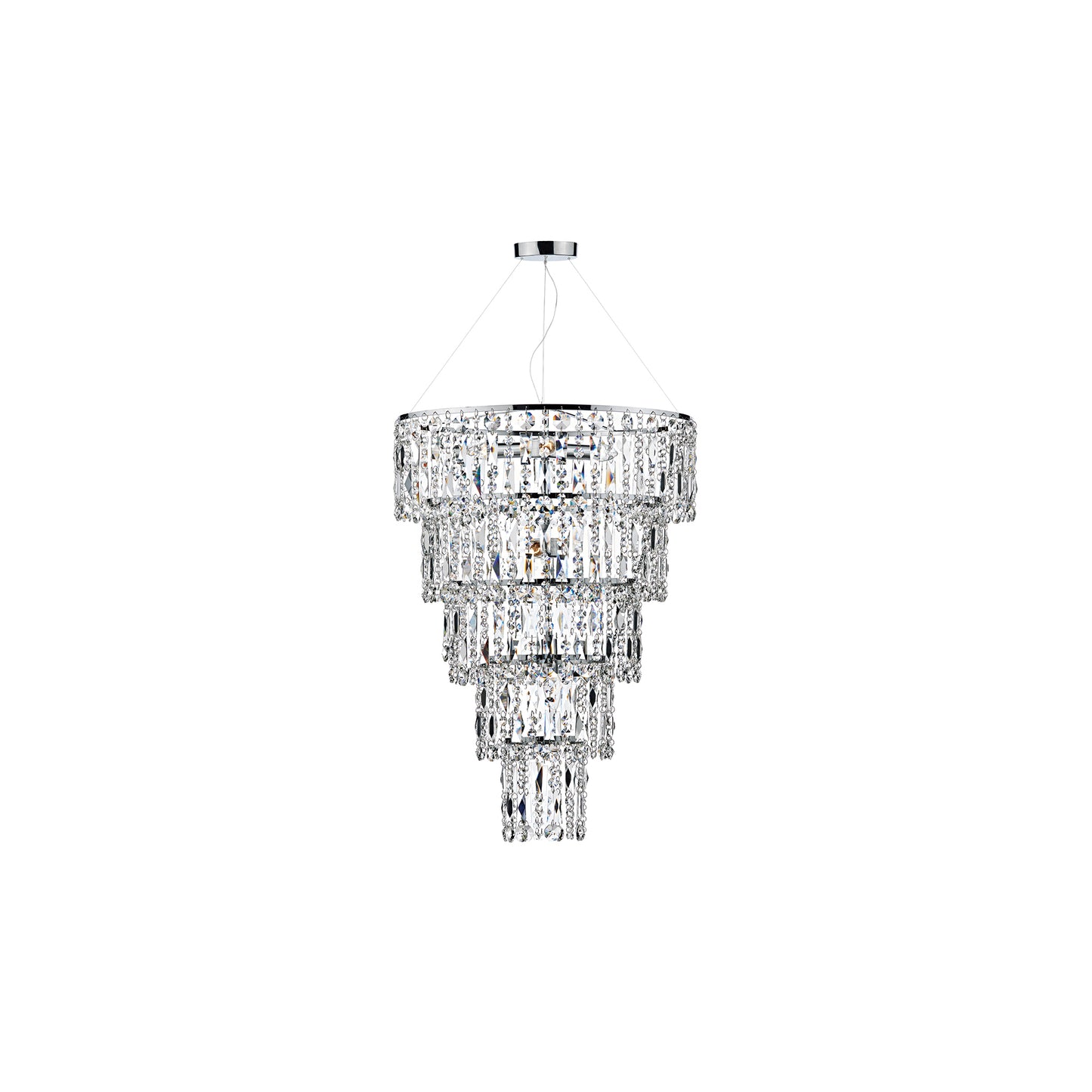 Escala 6-Light Pendant with Polished Chrome Crystal