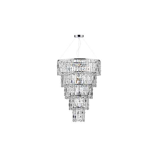 Escala 6-Light Pendant with Polished Chrome Crystal