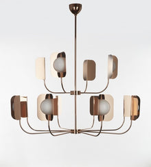 leaf G9 12-Light Metal Chandelier