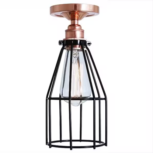 Lima Industrial Cage Ceiling Light