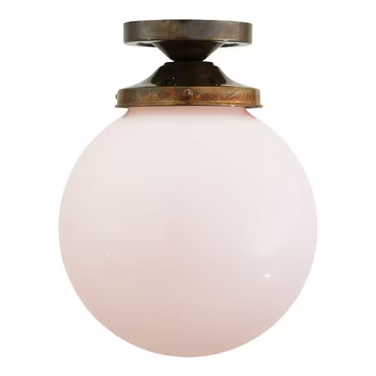 Yerevan Opal Glass Flush Ceiling Light