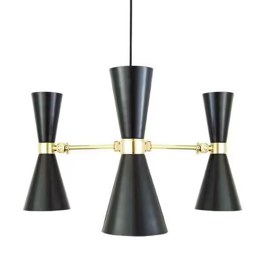 Cairo 3-Arm Mid-Century Chandelier