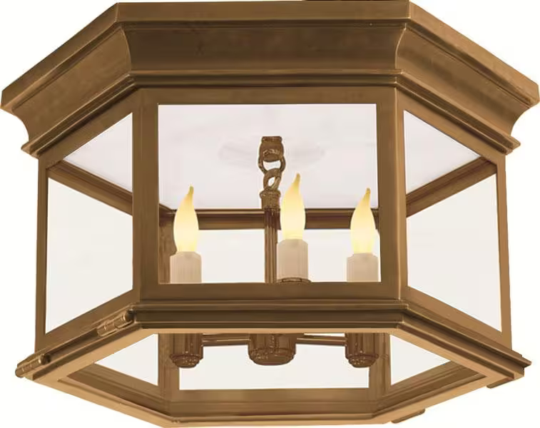 Club Large Hexagonal Flush Mount