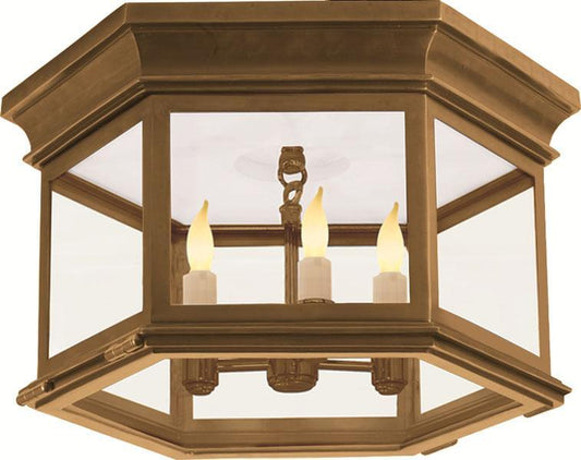Club Large Hexagonal Flush Mount