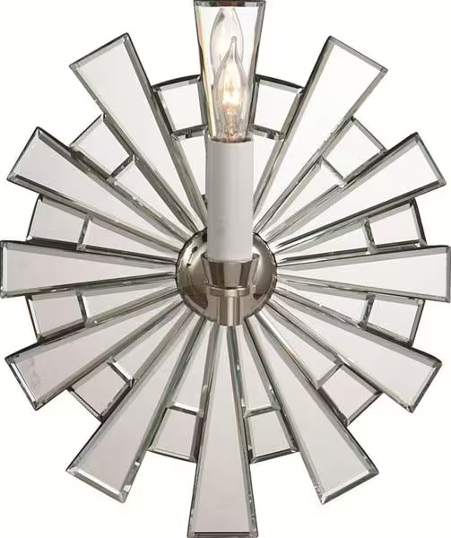 Starburst Mirror Single Wall Light