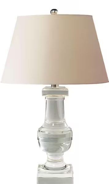 Balustrade Round Table Lamp Crystal