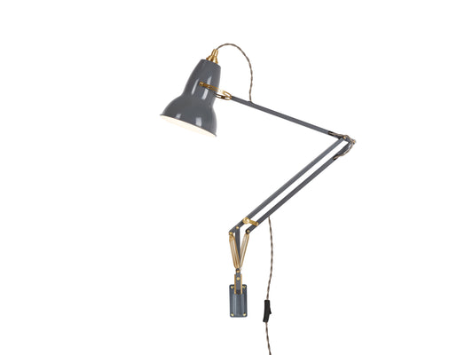 Original 1227 Brass Lamp with Wall Bracket